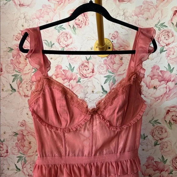 V. Chapman Fiorenza Midi Dress in Dusty Cedar - Picture 4 of 11